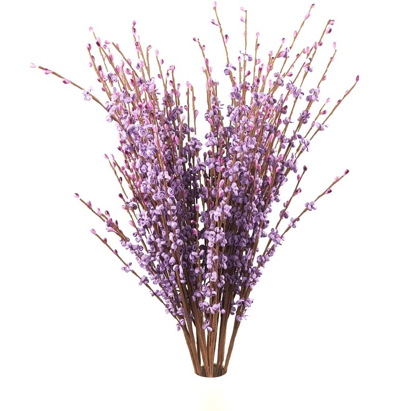 NOLAST 10pcs Artificial Flowers Fake Flower Faux Tall Flowers Branches Long Stems for Vase Wedding Home Office Party Hotel Restaurant Decoration (Purple) - Image 1